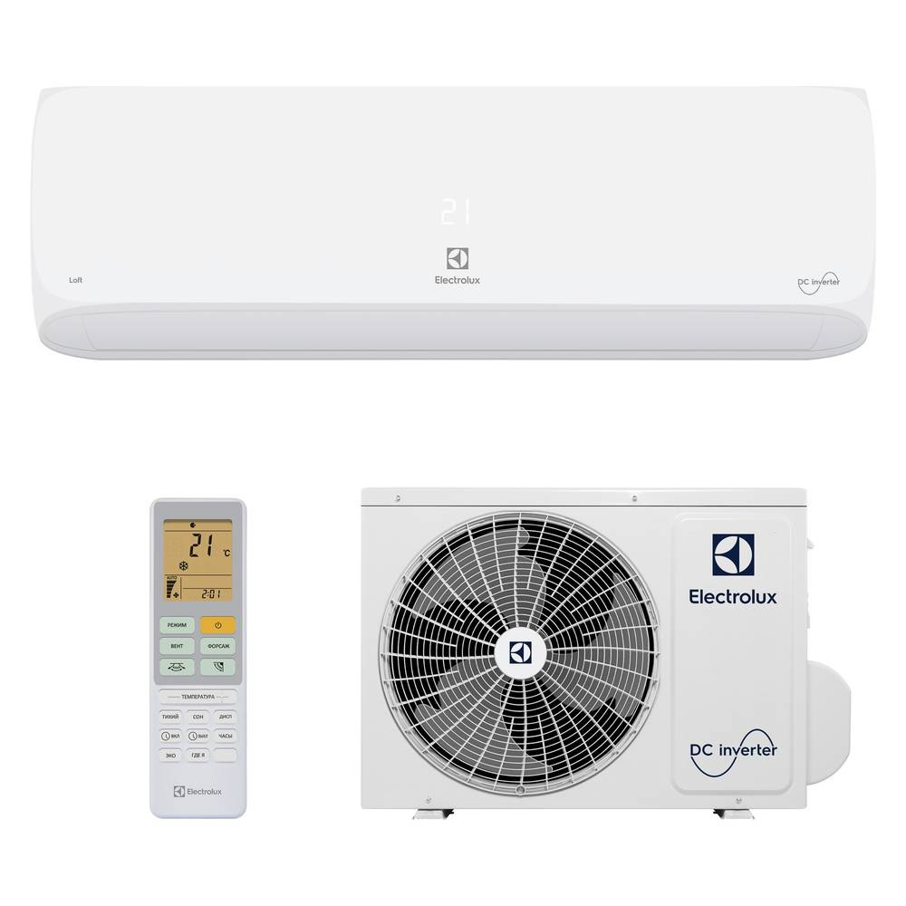 Сплит-система инверторного типа Electrolux Loft DC EACS/I-24HAL/N8 комплект НС-1428409