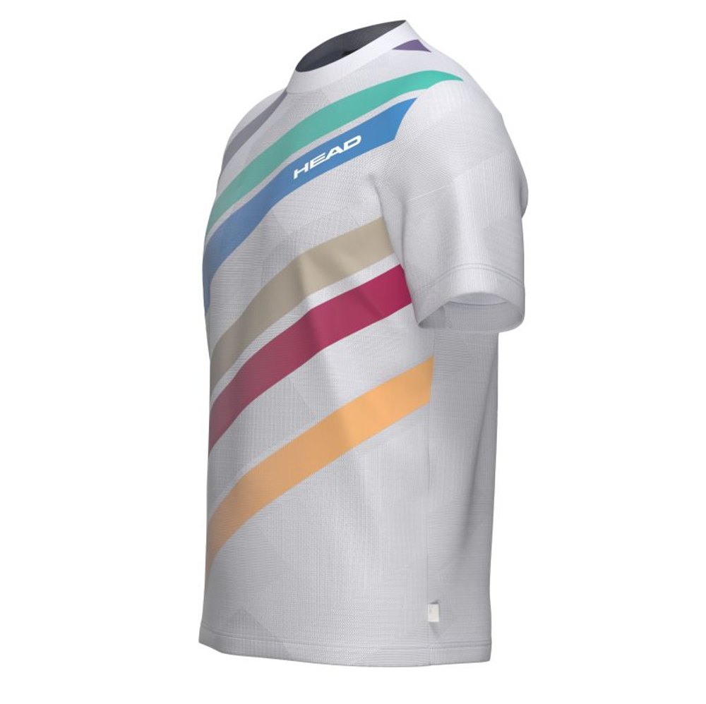 Мужская теннисная футболка Head Pro - white/print