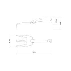 Рыхлитель Tramontina 78108024 садовый огородный пластиковый
