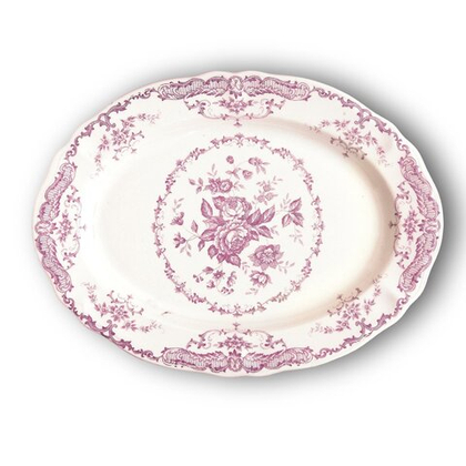 Блюдо овальное Bitossi Home Pink Rose (30.5 см)