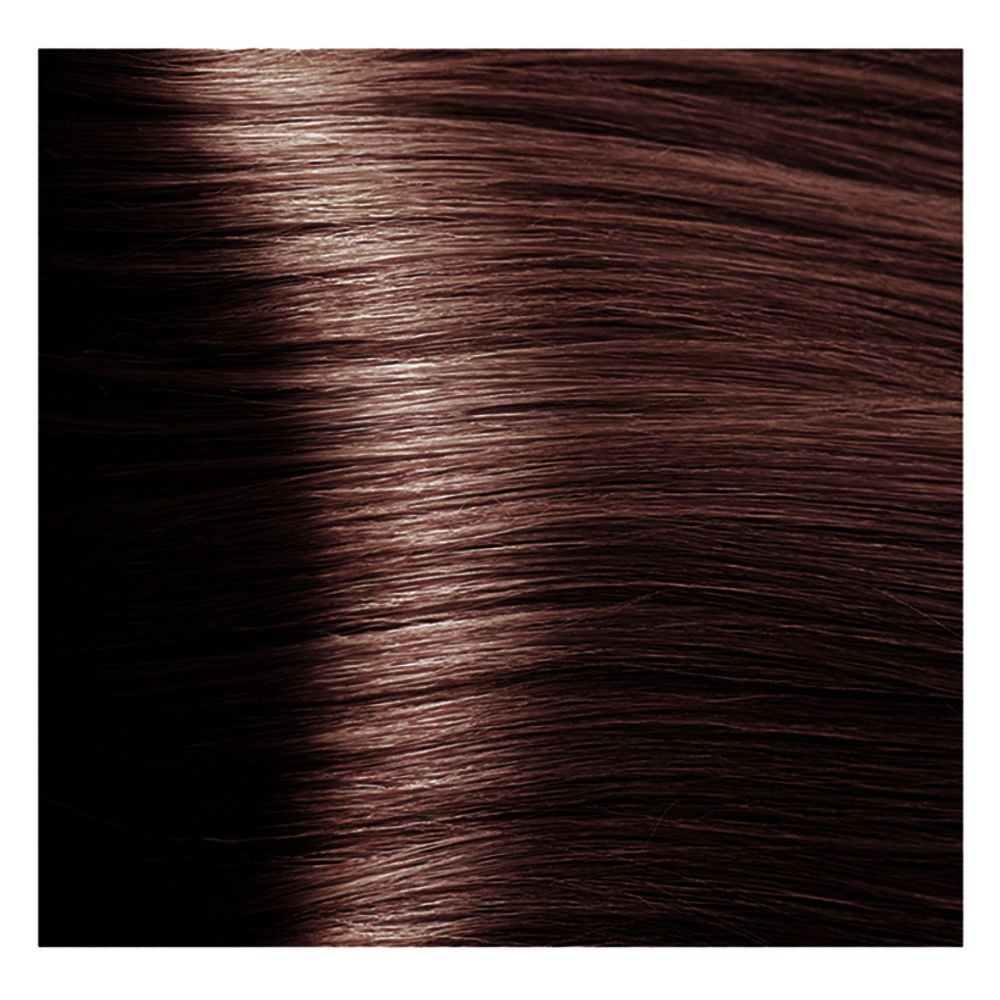 Крем краска для волос с гиалуроновой кислотой Kapous, 100 мл - HY 6.4 Темный блондин медный махагоновый