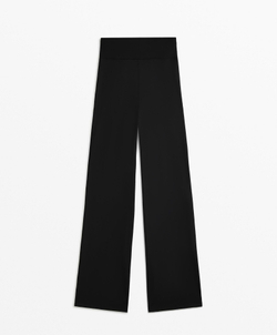 OYSHO Брюки прямого кроя Comfortlux с высокой посадкой, черный