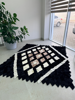 Покрывало меховое ковер из шкуры овчины