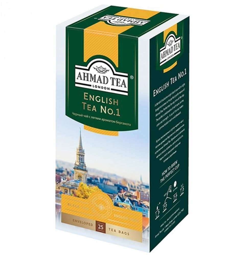 Чай черный Ahmad Tea, английский №1, 25 пак