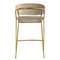 Полубарный стул Turin бежевый с золотыми ножками