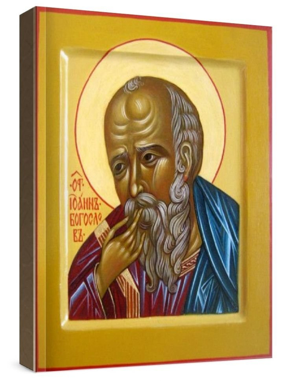 Иоанн Богослов (рукописная икона)
