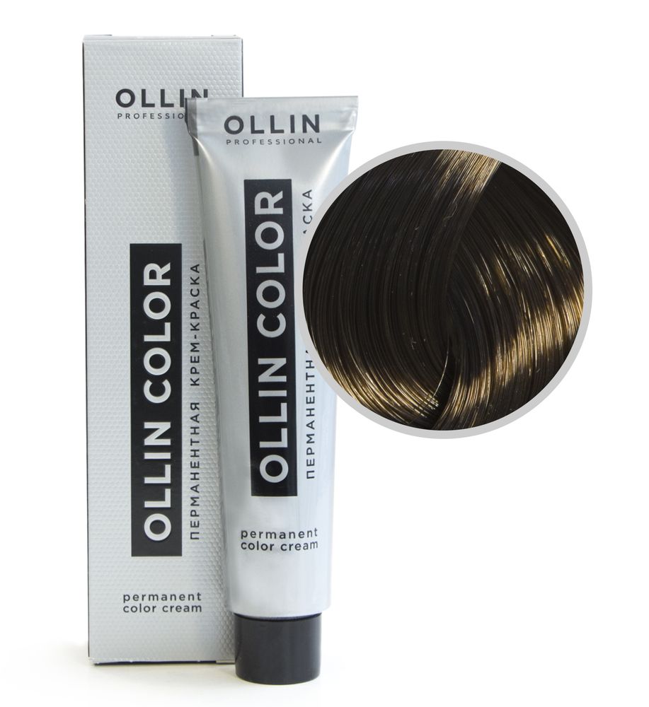 Ollin Color Крем-краска для волос, перманентная, тон №6-0, Темно-русый, 60 мл