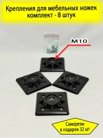 Крепление для мебельных ножек, крепежная площадка