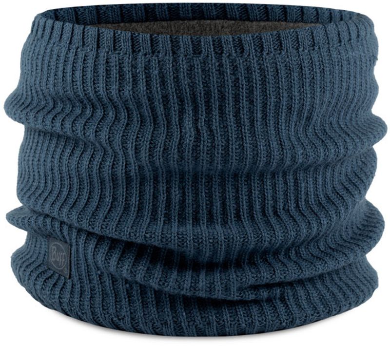 Вязаный шарф-труба с флисом Buff Neckwarmer Knitted Polar Rutger Steel Blue Фото 2