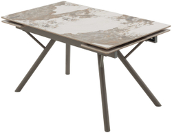 Стол ЛИБЕРТИ 140 Pandora, керамика / Латте каркас М-City