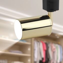 Трековый светильник однофазный ЭРА TR14-GU10 GD под лампу MR16 золото | Однофазные светильники под лампу