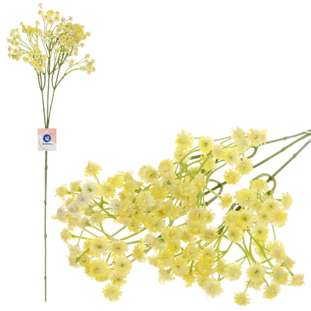 Искусственные цветы «Гипсофила» 66см цвет желтый