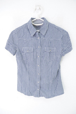 Рубашка Sela в клетку 42 размер