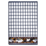 Салфетка из МИКРОФИБРЫ универсальная, 40х60 см, фиолетовая клетка, орнамент, 240 г/м2, BOOMHOUSE (БУМХАУС), 700882