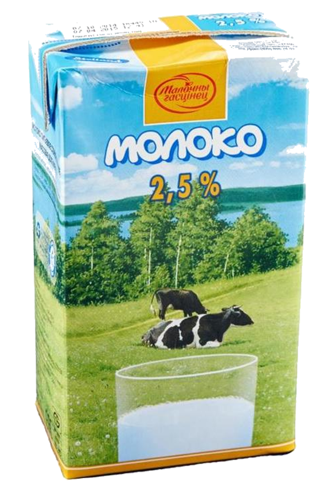 Молоко &quot;Молочный гостинец&quot; 2,5% жирн. 1л. Тетра-пак - купить не дорого в Москве