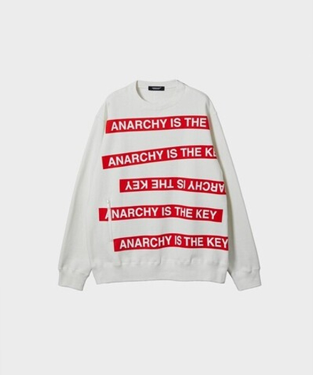 UNDERCOVER СВИТШОТ БЕЛЫЙ ANARCHY