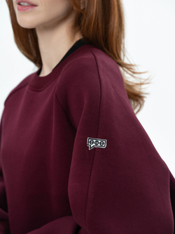 Свитшот oversize из футера
