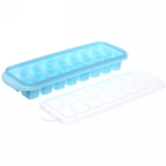 Форма для льда пластиковая «Кубики» с крышкой 23*8см
