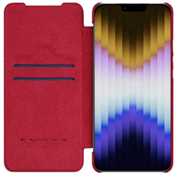 Кожаный чехол-книжка Nillkin Leather Qin Pro c защитой камеры для iPhone 14