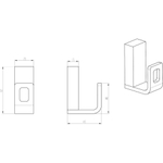 Крючок Boheme Q 10946-NB Nikel Brush