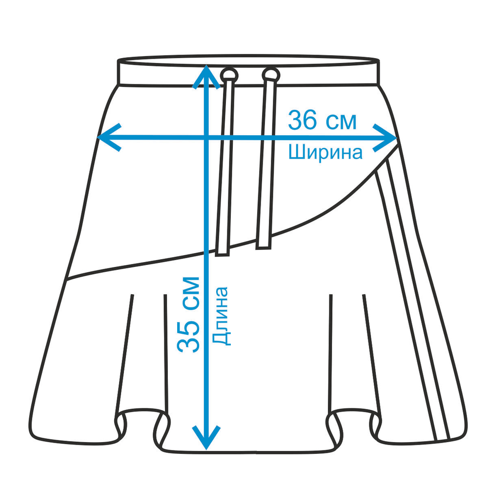 Юбка для девочки, модель №3 (с ассиметричной кокеткой), рост 110 см, зеленая