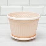 Кашпо Византия 3л, пудровый