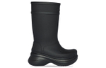 Crocs x Balenciaga Balenciaga hole shoes concept integrated into mid-tube boots women's black