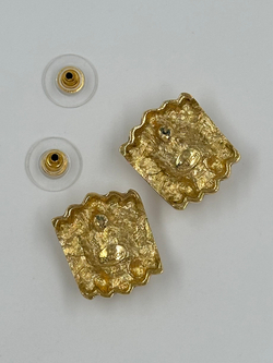 Серьги с зелёными кристаллами Givenchy