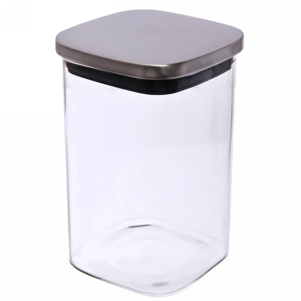 Банка стеклянная 1100мл «Хай-Тек» с металлической крышкой