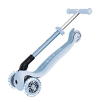 Самокат Globber Junior Foldable Lights Ecologic голубой