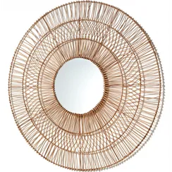 Зеркало из ротанга Viviana Ø110 см