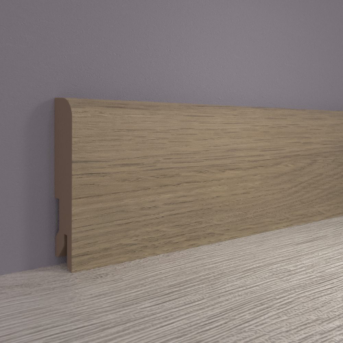 Плинтус Лука Point Line 4017 МДФ Дуб серф серый