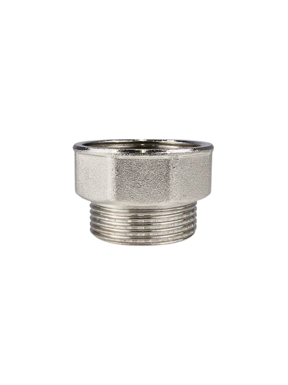 Переходник, латунь, внутренняя/наружная резьба 1 1/2"х1 1/4", никель, RTP