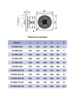 Вентилятор накладной STORM 800 6полюс ERA PRO