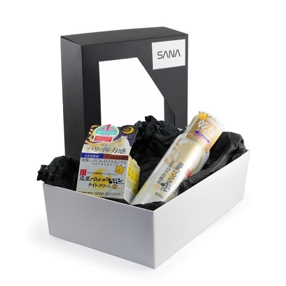 Подарочный набор Омоложение и увлажнение с ретинолом Sana Soy Milk
