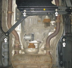Защита Разд. коробки. 3 мм, Сталь. для Jeep Grand Cherokee IV 2010-2013 MOTODOR.15206