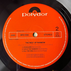 Винтажная виниловая пластинка LP Rainbow The Best Of Rainbow (Japan 1980) (Obi)
