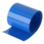 Термоусадочная трубка синяя ширина 50мм D30mm  (1 метр) на метраж