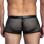 Трусы мужские "Хипсы" в сетку с латексной вставкой (размер М)