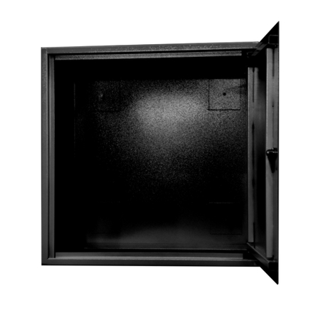 Шкаф антивандальный 19'' 12U 600х500х600 (Черный)
