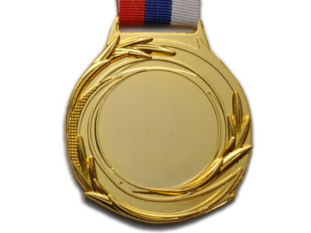 Медаль спортивная с лентой 1 место d - 6,5 см :5604-1