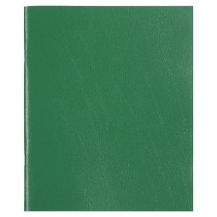 Тетрадь 96л, А5, бумвинил, клетка, Staff, зеленая