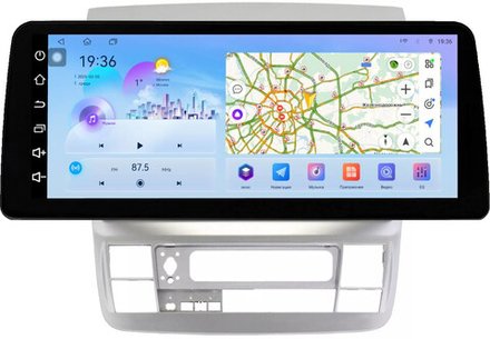 Магнитола для Toyota Alphard 1 H10 2005-2008 - FarCar монитор 12.3" 2K QLED на Android 14, TS10, CarPlay, 4G SIM-слот