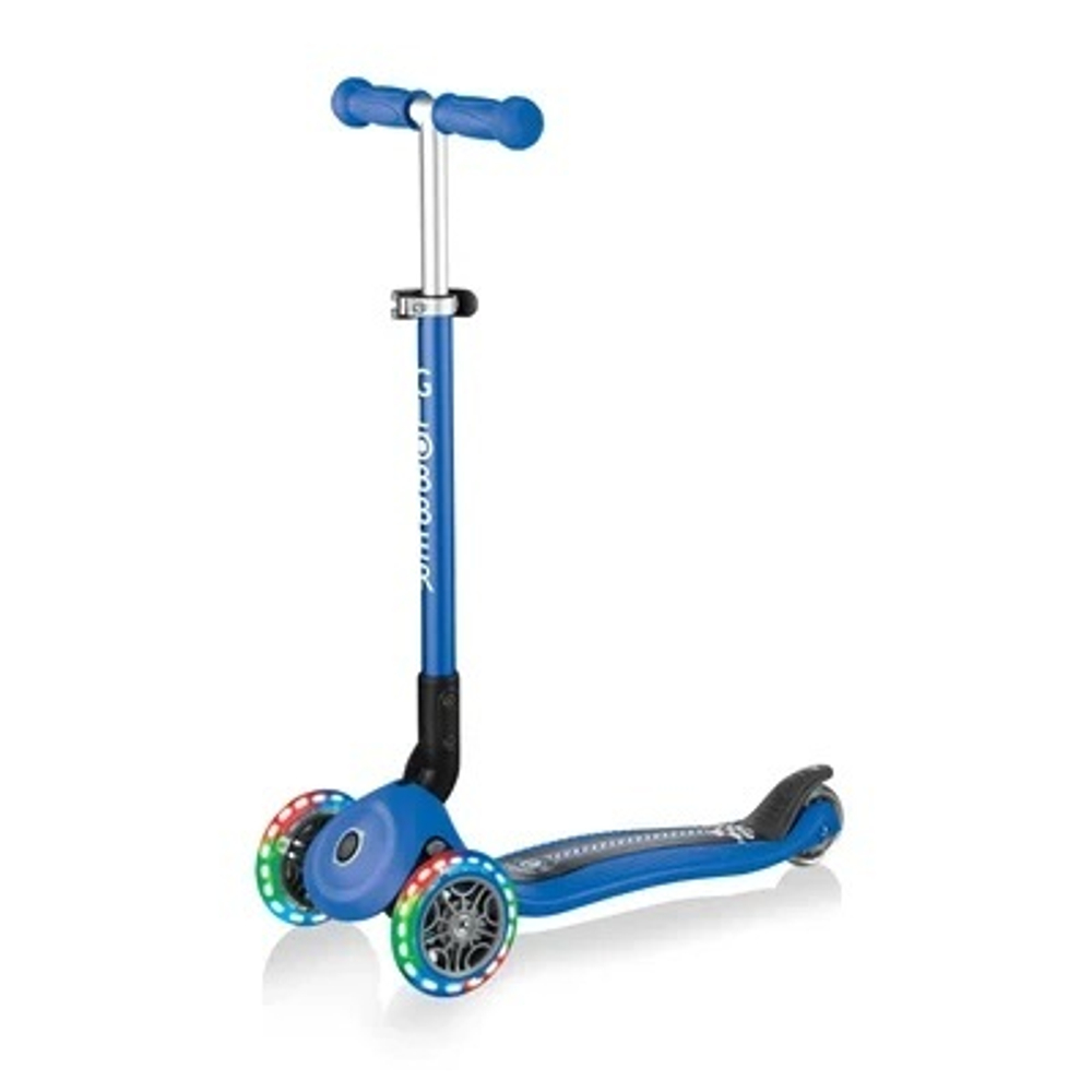 Самокат Globber Primo Foldable Fantasy Lights синий