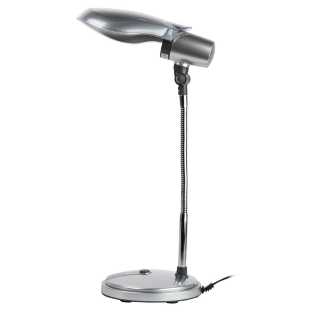 Настольный светильник ЭРА NE-301-E27-15W-S серебро | Настольные светильники под лампу