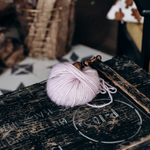 Железный крючок для вязания с деревянной ручкой из древесины кедра размером 0,8 мм. K215