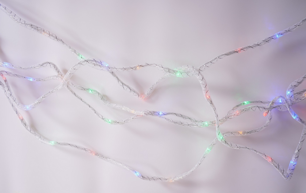 Гирлянда светодиодная Шелковый путь 100шт LED,10м,многоцветная,конроллер