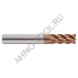 ДУБЛЬ Фреза твердосплавная концевая   8мм (L=60, l=20, хв=8) Z4 35° по стали, нержавеющей стали, чугуну BR