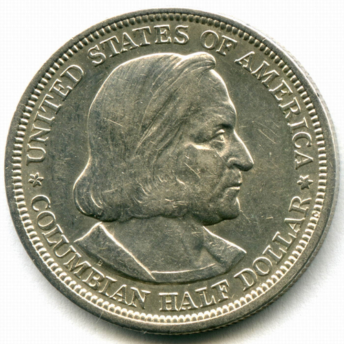 1/2 доллара США 1893 год XF+ (Колумб)