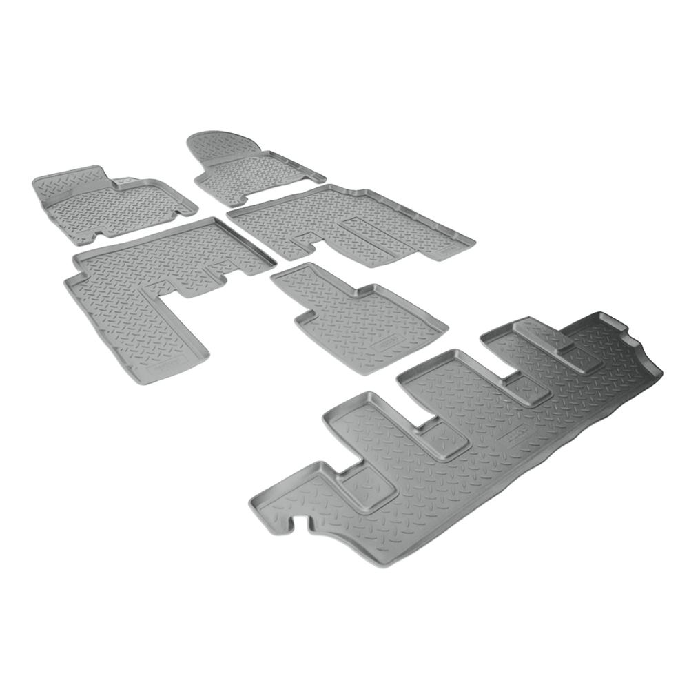 Ковры в салон Norplast/Unidec для Chrysler Voyager (2000-2007), Серый, 7 мест, арт.NPL-Po-20-35-G